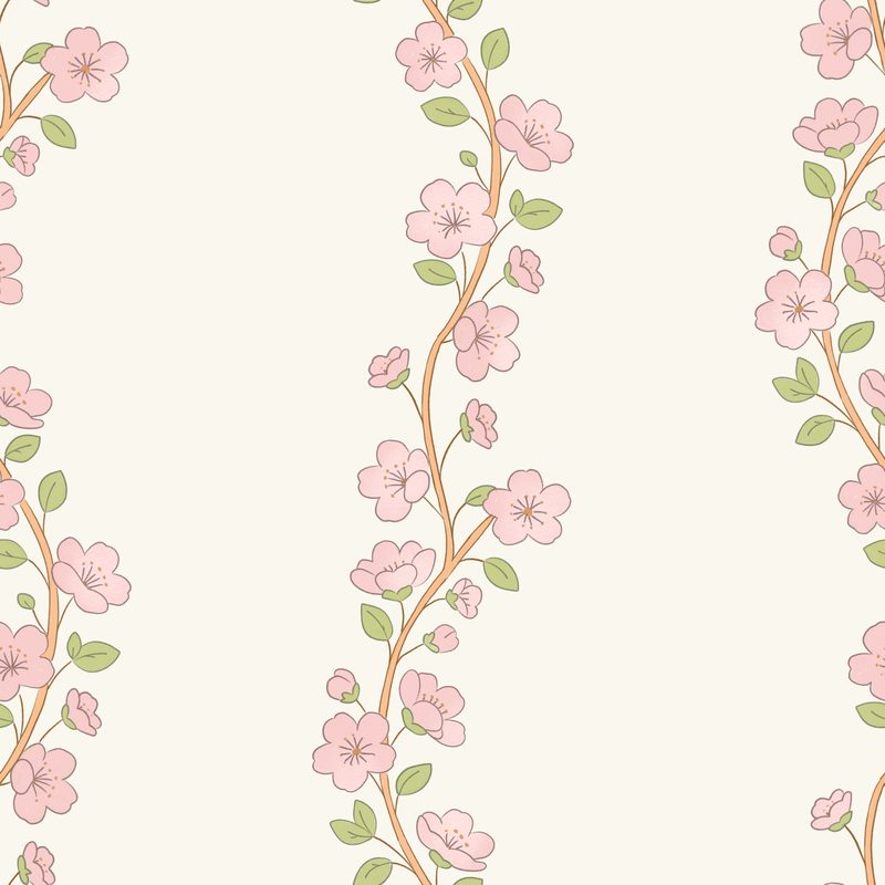 Garden floral in warm tones